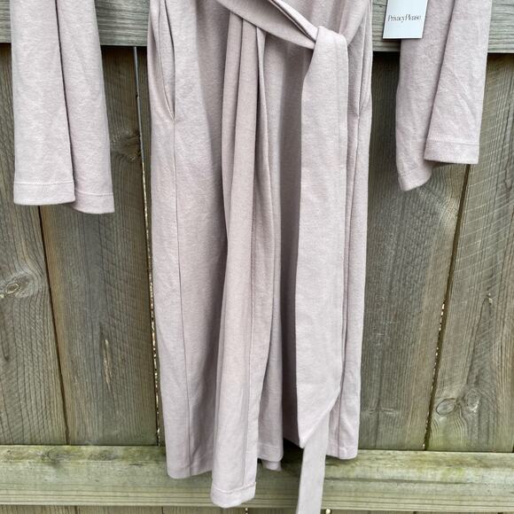 Privacy Please Open Front with Detachable Waist Tie Robe Soft Pink XS NWT - Picture 4 of 9